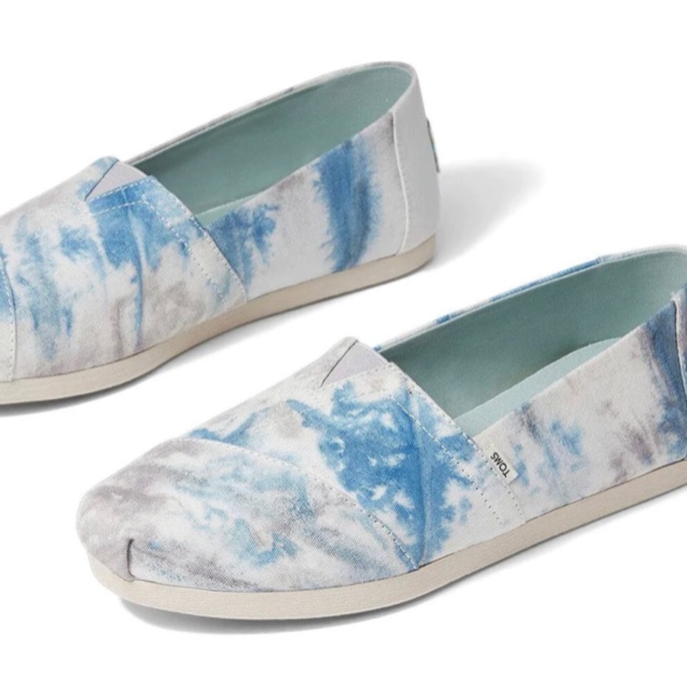 Toms Womens Classic Plant Dyed Grey Multi Tie Dye